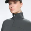 Soft Touch Modal Jacket with Adjustable Waist and High Collar Soft Touch Modal Jacket with Adjustable Waist and High Collar