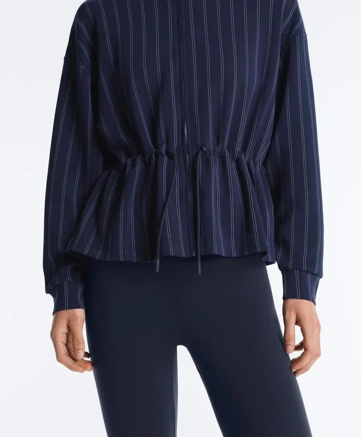 Soft Touch Modal Jacket with Adjustable Waist and High Collar Soft Touch Modal Jacket with Adjustable Waist and High Collar