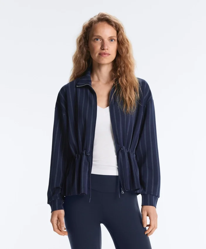 Soft Touch Modal Jacket with Adjustable Waist and High Collar Soft Touch Modal Jacket with Adjustable Waist and High Collar
