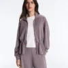 Soft Touch Modal Jacket with Adjustable Waist and High Collar Soft Touch Modal Jacket with Adjustable Waist and High Collar