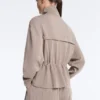 Soft Touch Modal Jacket with Adjustable Waist and High Collar Soft Touch Modal Jacket with Adjustable Waist and High Collar