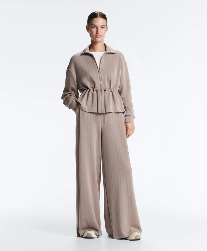 Soft Touch Modal Jacket with Adjustable Waist and High Collar Soft Touch Modal Jacket with Adjustable Waist and High Collar