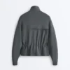 Soft Touch Modal Jacket with Adjustable Waist and High Collar Soft Touch Modal Jacket with Adjustable Waist and High Collar