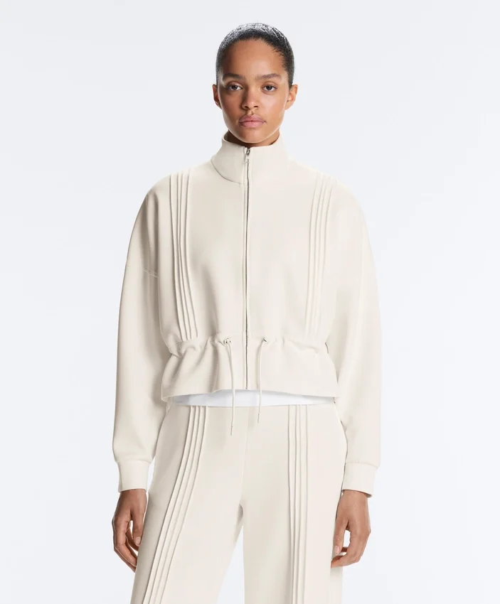 Soft Touch Modal Jacket with Rib Trim Soft Touch Modal Jacket with Rib Trim
