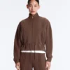 Soft Touch Modal Jacket with Rib Trim Soft Touch Modal Jacket with Rib Trim