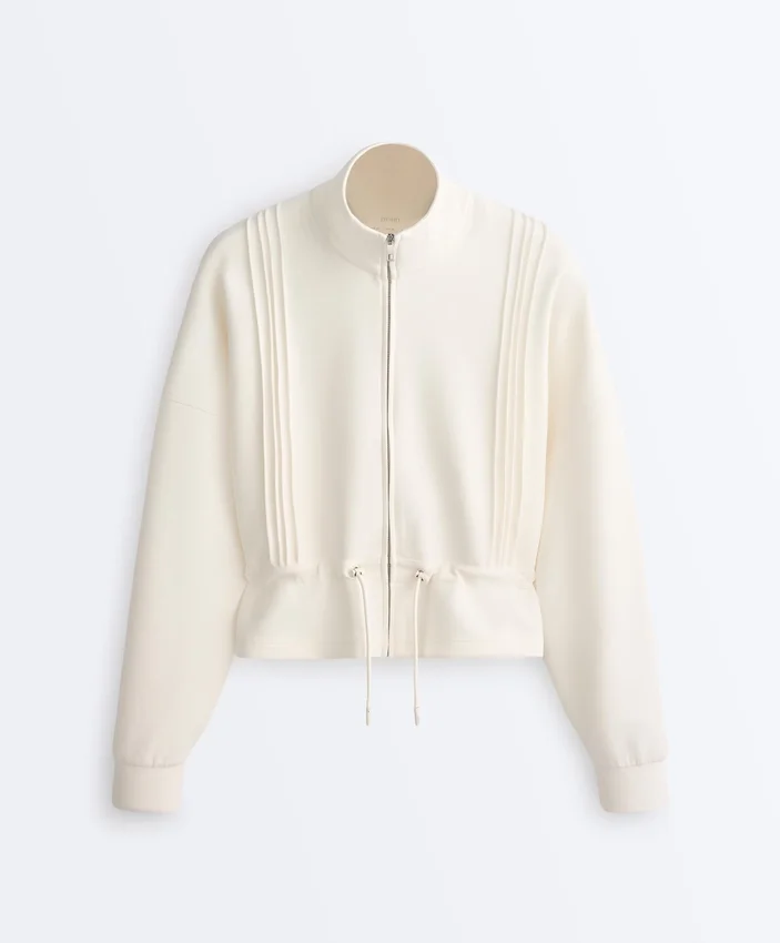 Soft Touch Modal Jacket with Rib Trim Soft Touch Modal Jacket with Rib Trim