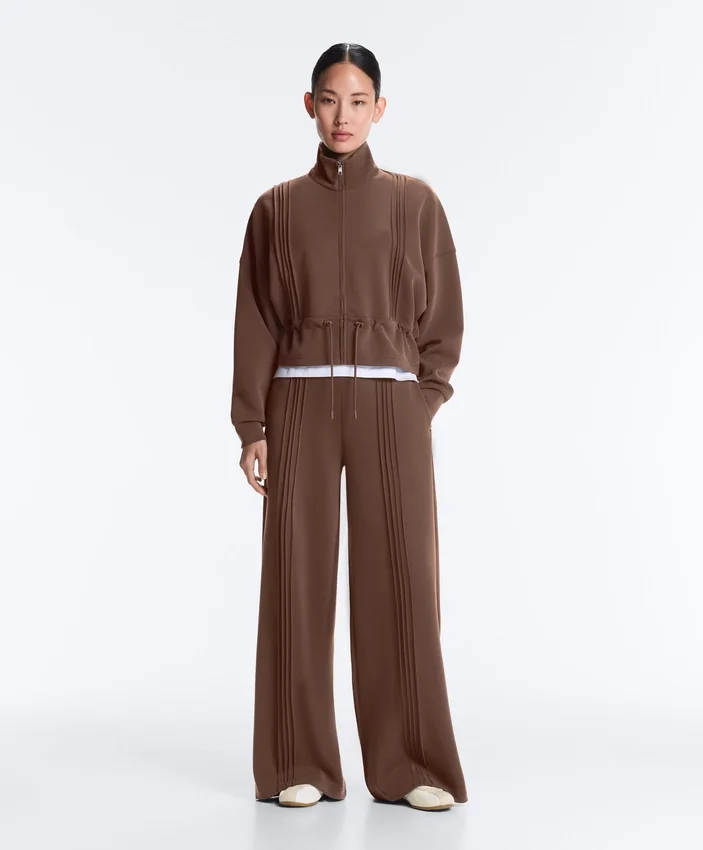Soft Touch Modal Jacket with Rib Trim Soft Touch Modal Jacket with Rib Trim