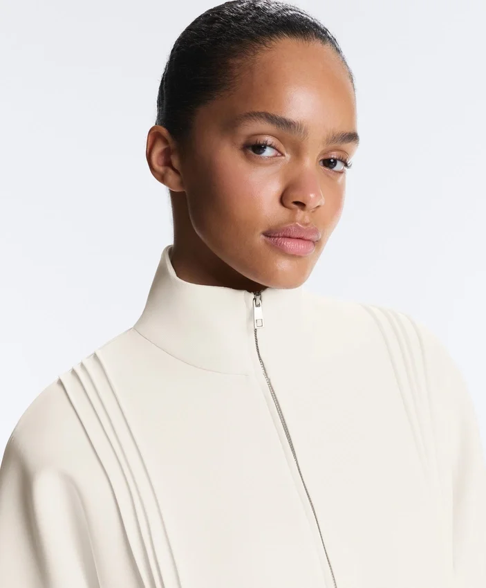 Soft Touch Modal Jacket with Rib Trim Soft Touch Modal Jacket with Rib Trim