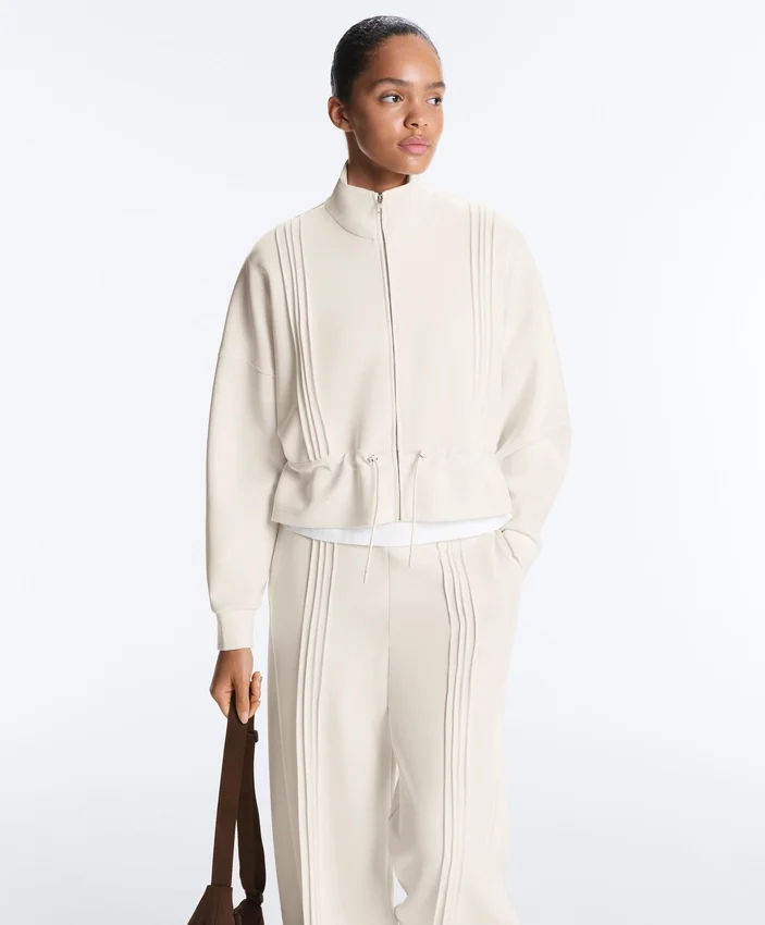 Soft Touch Modal Jacket with Rib Trim Soft Touch Modal Jacket with Rib Trim