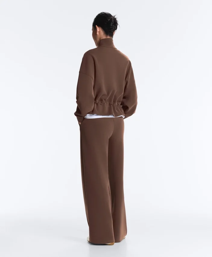 Soft Touch Modal Jacket with Rib Trim Soft Touch Modal Jacket with Rib Trim