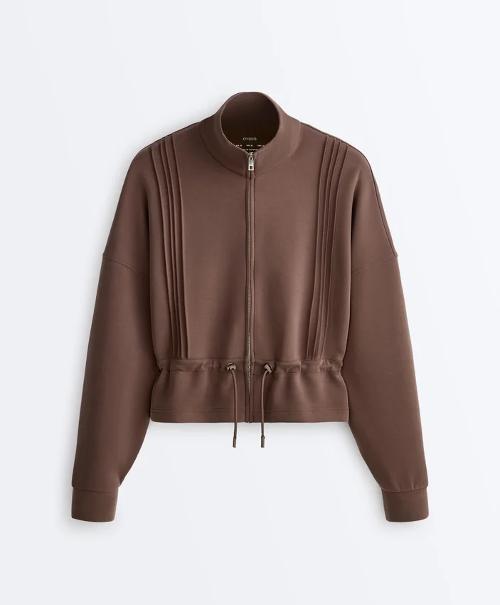 Soft Touch Modal Jacket with Rib Trim Soft Touch Modal Jacket with Rib Trim