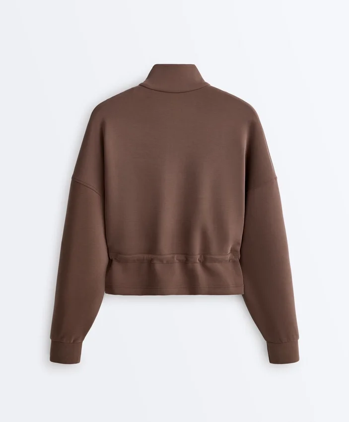 Soft Touch Modal Jacket with Rib Trim Soft Touch Modal Jacket with Rib Trim