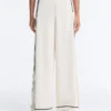 Soft Touch Modal Wide-Leg Spodnie z kontrastową lamówką Soft Touch Modal Wide-Leg Spodnie z kontrastową lamówką