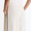 Soft Touch Modal Wide-Leg Spodnie z kontrastową lamówką Soft Touch Modal Wide-Leg Spodnie z kontrastową lamówką