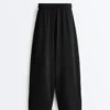 Soft Touch Wide-Leg Crop Spodnie z modalu Soft Touch Wide-Leg Crop Spodnie z modalu
