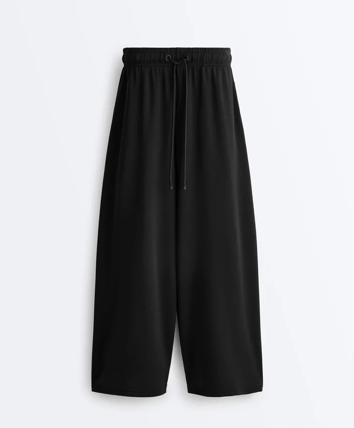 Soft Touch Wide-Leg Crop Spodnie z modalu Soft Touch Wide-Leg Crop Spodnie z modalu