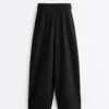 Soft Touch Wide-Leg Crop Spodnie z modalu Soft Touch Wide-Leg Crop Spodnie z modalu