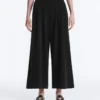 Soft Touch Wide-Leg Crop Spodnie z plisami i modalem Soft Touch Wide-Leg Crop Spodnie z plisami i modalem