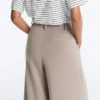 Soft Touch Wide-Leg Crop Spodnie z plisami i modalem Soft Touch Wide-Leg Crop Spodnie z plisami i modalem