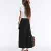 Soft Touch Wide-Leg Crop Spodnie z plisami i modalem Soft Touch Wide-Leg Crop Spodnie z plisami i modalem