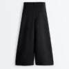 Soft Touch Wide-Leg Crop Spodnie z plisami i modalem Soft Touch Wide-Leg Crop Spodnie z plisami i modalem