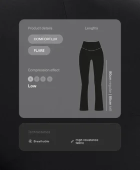 Spodnie ciążowe Comfortlux 80 cm z rozszerzanymi nogawkami Spodnie ciążowe Comfortlux 80 cm z rozszerzanymi nogawkami