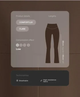 Spodnie Comfortlux z wysokim stanem i rozszerzanymi nogawkami Spodnie Comfortlux z wysokim stanem i rozszerzanymi nogawkami
