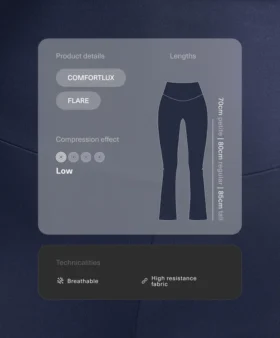 Spodnie Comfortlux z wysokim stanem i rozszerzanymi nogawkami Spodnie Comfortlux z wysokim stanem i rozszerzanymi nogawkami