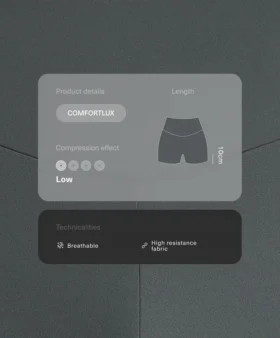 Spodnie Comfortlux z wysokim stanem o długości 10 cm Spodnie Comfortlux z wysokim stanem o długości 10 cm