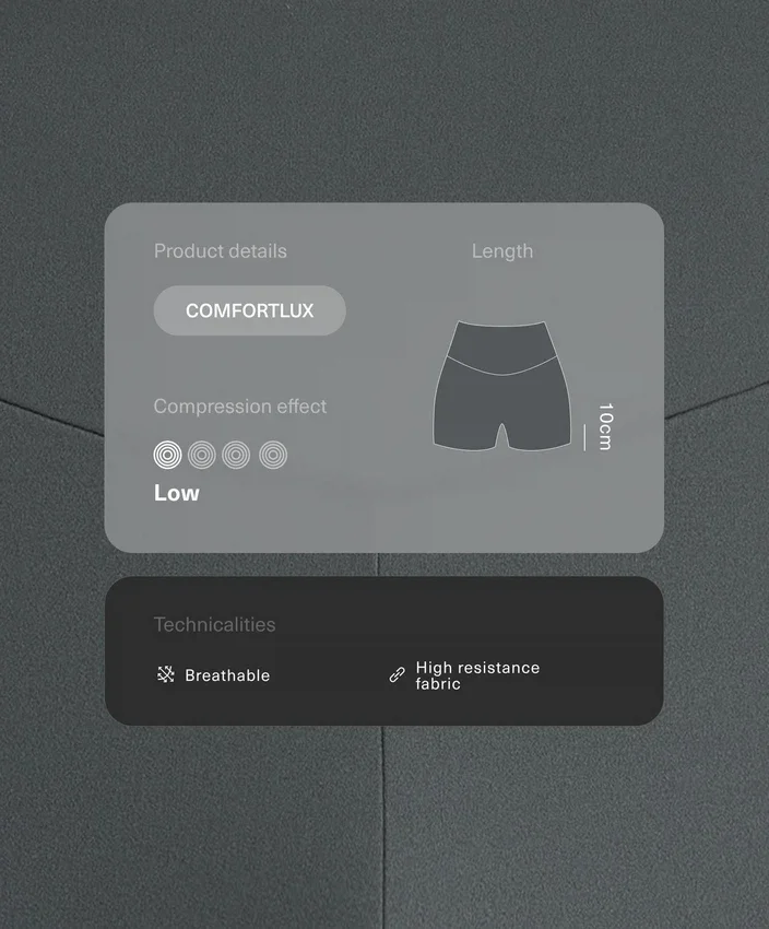 Spodnie Comfortlux z wysokim stanem o długości 10 cm Spodnie Comfortlux z wysokim stanem o długości 10 cm