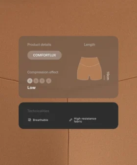 Spodnie Comfortlux z wysokim stanem o długości 10 cm Spodnie Comfortlux z wysokim stanem o długości 10 cm
