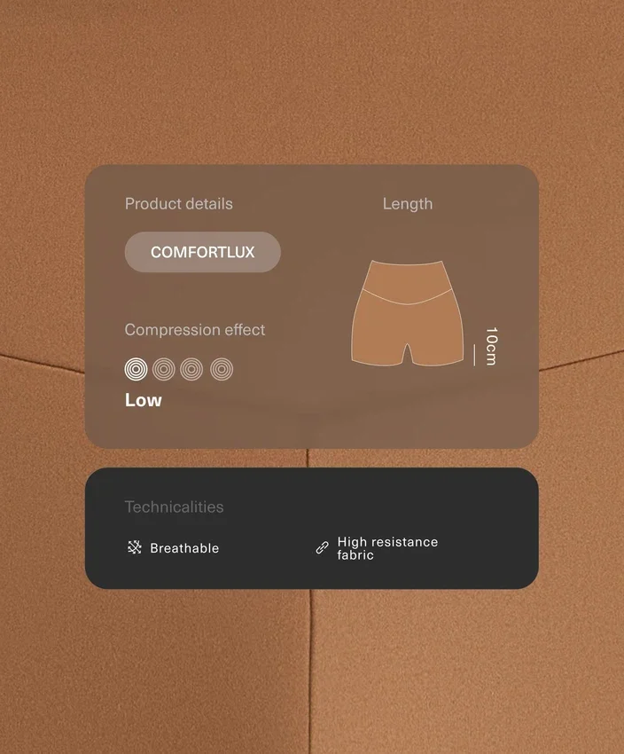 Spodnie Comfortlux z wysokim stanem o długości 10 cm Spodnie Comfortlux z wysokim stanem o długości 10 cm