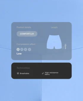 Spodnie Comfortlux z wysokim stanem o długości 10 cm Spodnie Comfortlux z wysokim stanem o długości 10 cm