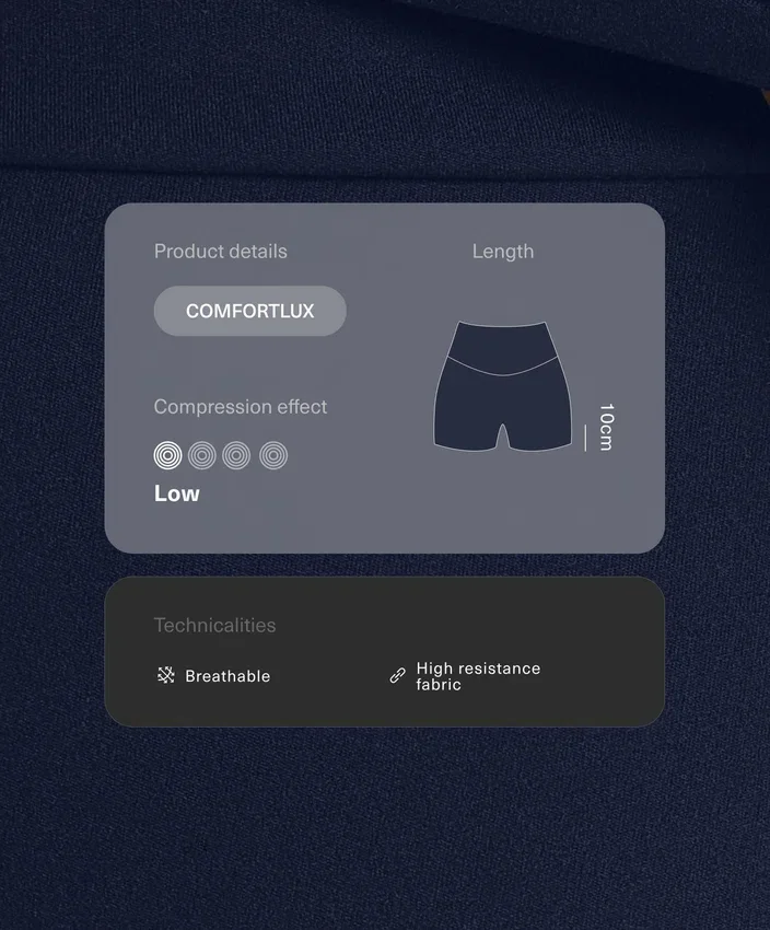 Spodnie Comfortlux z wysokim stanem o długości 10 cm Spodnie Comfortlux z wysokim stanem o długości 10 cm