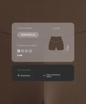 Spodnie Comfortlux z wysokim stanem o długości 10 cm Spodnie Comfortlux z wysokim stanem o długości 10 cm