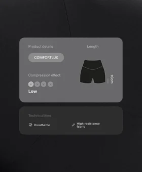 Spodnie Comfortlux z wysokim stanem o długości 10 cm Spodnie Comfortlux z wysokim stanem o długości 10 cm