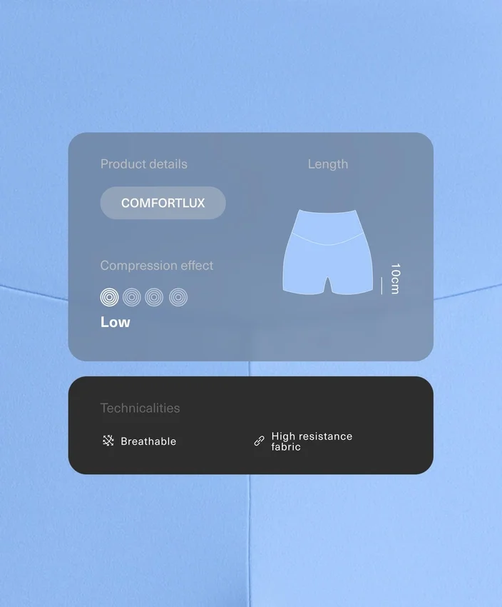 Spodnie Comfortlux z wysokim stanem o długości 10 cm Spodnie Comfortlux z wysokim stanem o długości 10 cm