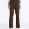 Spodnie slim fit z piqué o niskim stanie z bawełny Spodnie slim fit z piqué o niskim stanie z bawełny