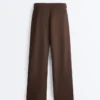 Spodnie slim fit z piqué o niskim stanie z bawełny Spodnie slim fit z piqué o niskim stanie z bawełny