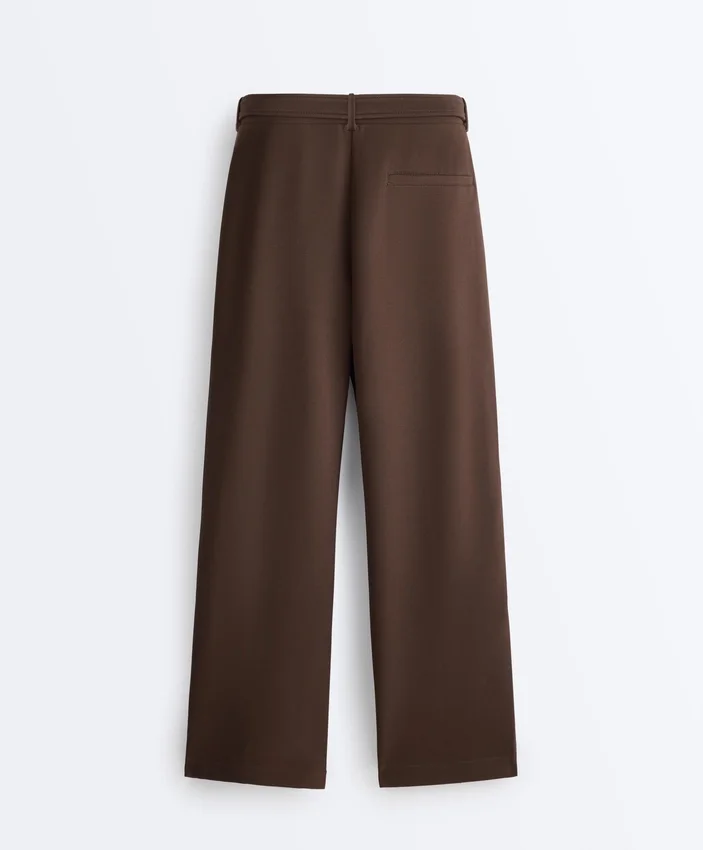 Spodnie slim fit z piqué o niskim stanie z bawełny Spodnie slim fit z piqué o niskim stanie z bawełny
