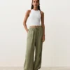 Spodnie typu bloomer cargo w 100% z lnu Spodnie typu bloomer cargo w 100% z lnu
