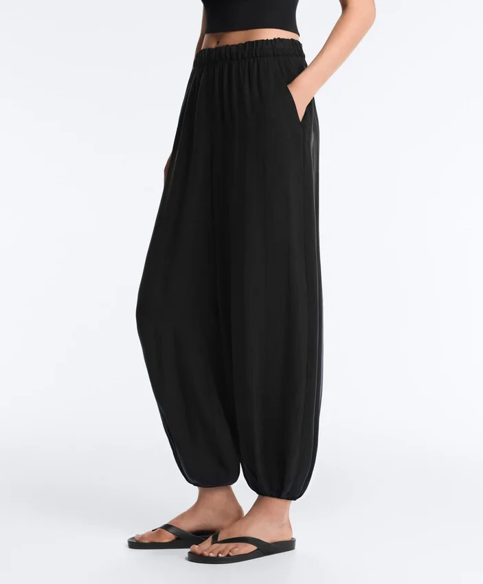 Spodnie typu bloomer w 100% z cupro Spodnie typu bloomer w 100% z cupro