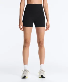 Spodnie typu hot pants z wysokim stanem i kieszenią Compressive o długości 10 cm