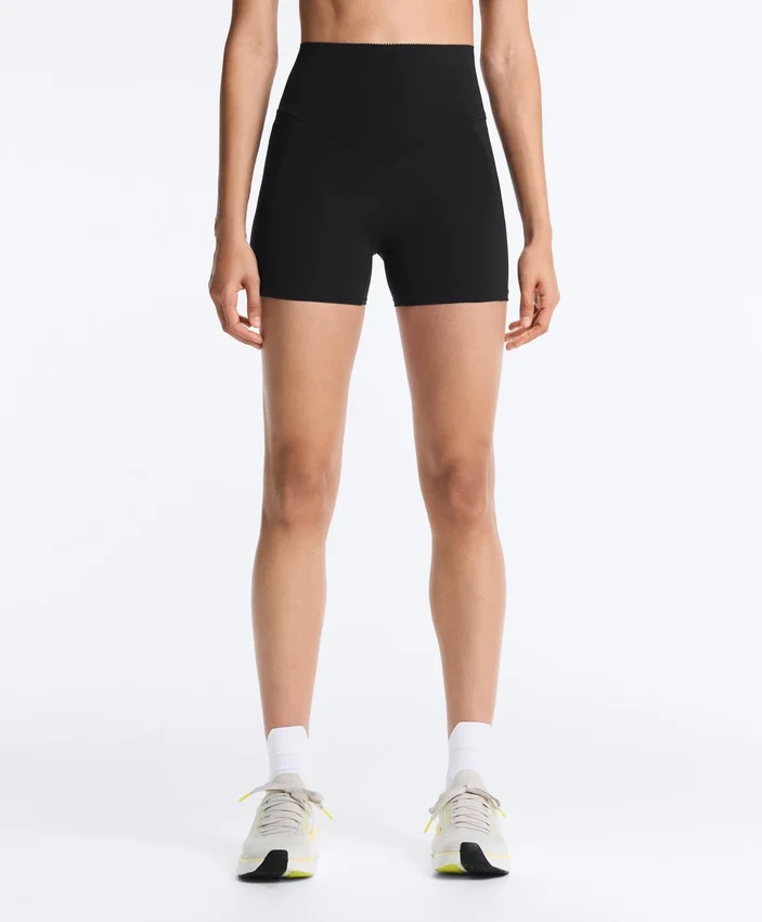Spodnie typu hot pants z wysokim stanem i kieszenią Compressive o długości 10 cm Spodnie typu hot pants z wysokim stanem i kieszenią Compressive o długości 10 cm