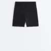 Spodnie typu hot pants z wysokim stanem i kieszenią Compressive o długości 10 cm Spodnie typu hot pants z wysokim stanem i kieszenią Compressive o długości 10 cm