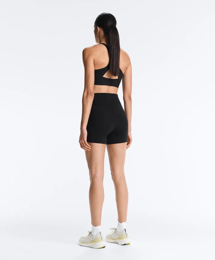 Spodnie typu hot pants z wysokim stanem i kieszenią Compressive o długości 10 cm Spodnie typu hot pants z wysokim stanem i kieszenią Compressive o długości 10 cm