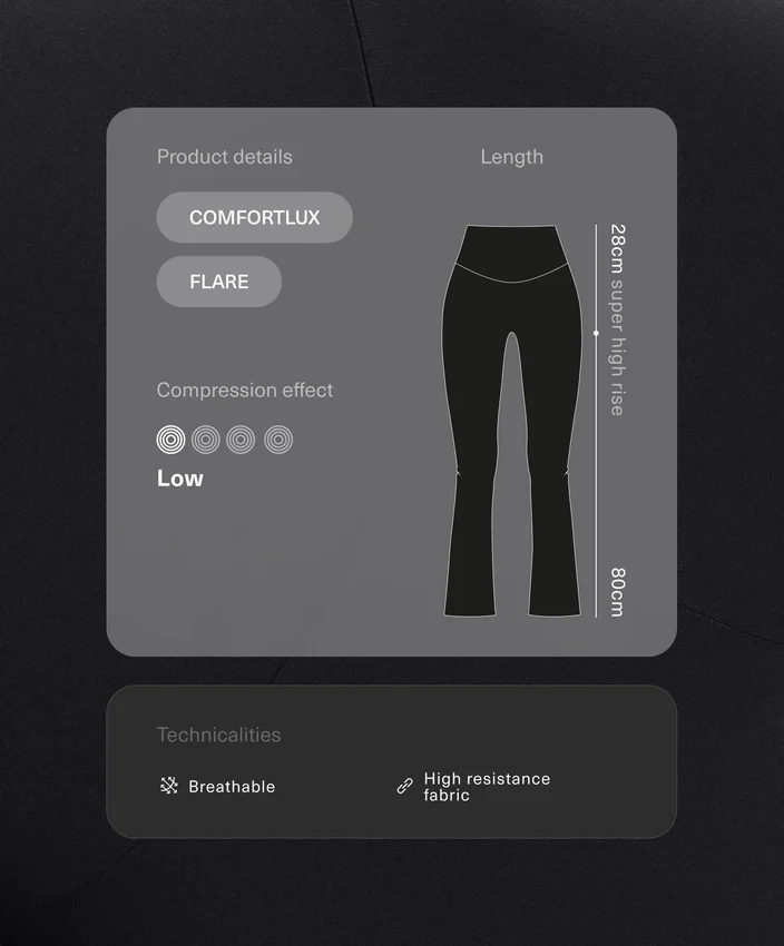 Spodnie z wysokim stanem Comfortlux Flare Spodnie z wysokim stanem Comfortlux Flare