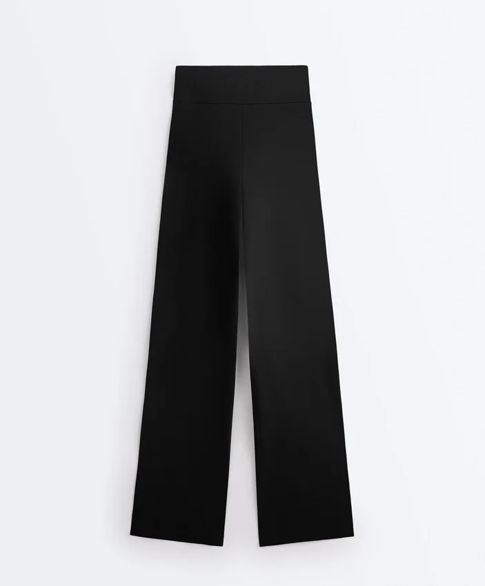 Spodnie z wysokim stanem Comfortlux o prostym kroju Spodnie z wysokim stanem Comfortlux o prostym kroju