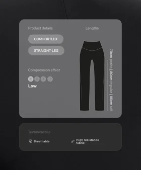 Spodnie z wysokim stanem Comfortlux o prostym kroju Spodnie z wysokim stanem Comfortlux o prostym kroju