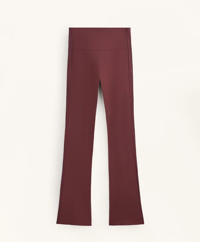Spodnie z wysokim stanem Comfortlux Rib Flare Spodnie z wysokim stanem Comfortlux Rib Flare
